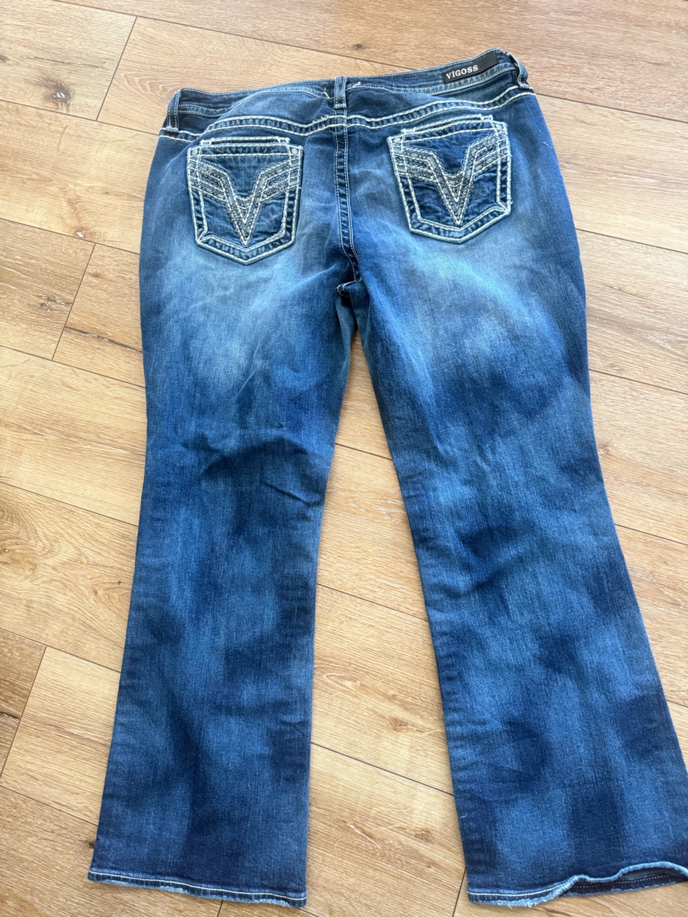 Vigoss Women's Mid Wash Dublin Bootcut Classic Fit Jeans - Picture 2 of 8
